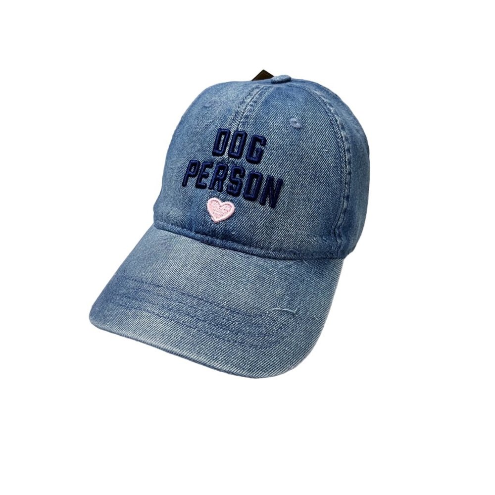 NWT Home Free Women's Denim Dog Lover Adjustable Baseball Hat One Size Fits Most